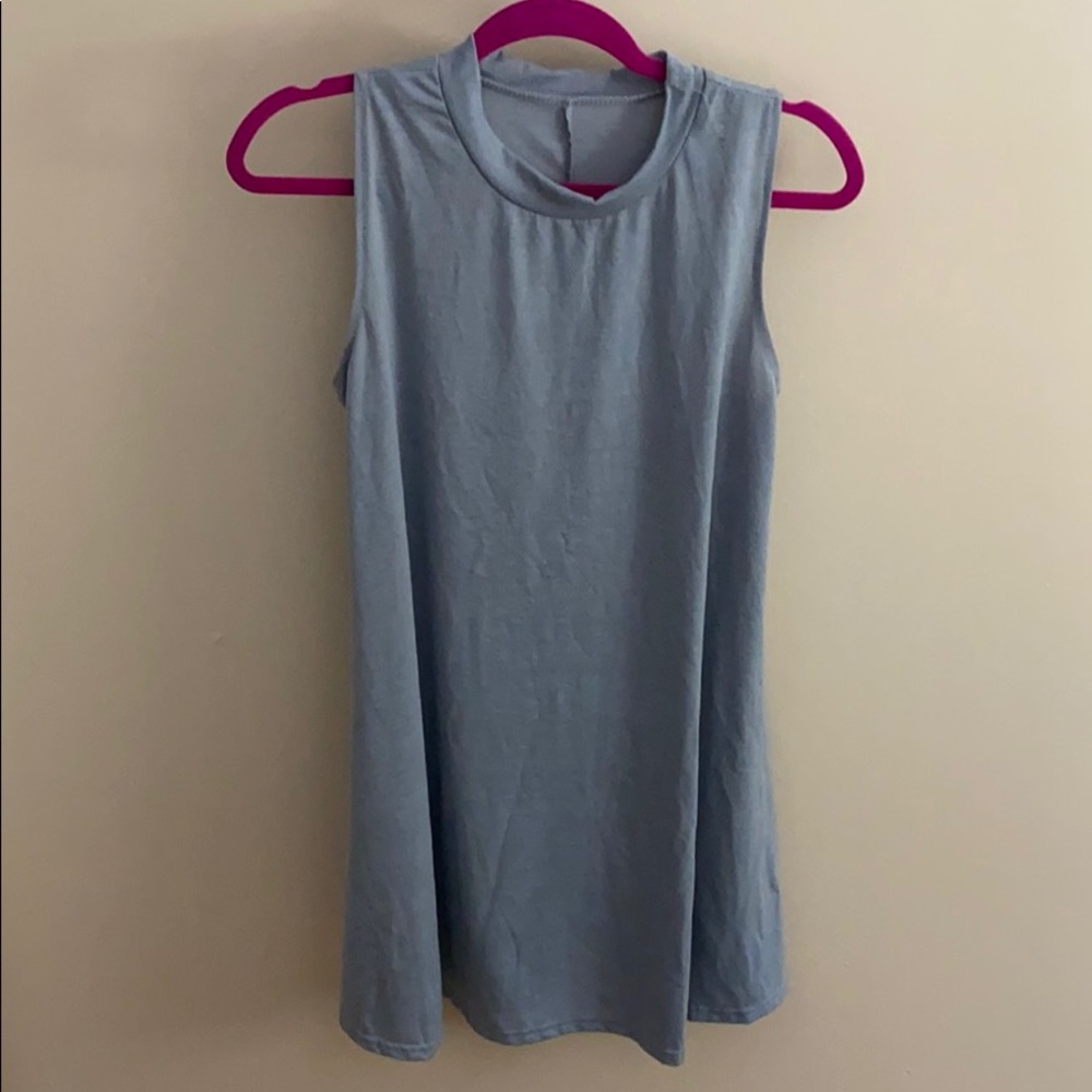 Light blue/grey shift dress